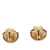 Chanel AB Chanel Gold Gold Plated Metal CC Rhinestone Shell Clip On Earrings France