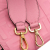 Fendi Zucca Medium Leather Shoulder Bag Pink