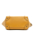 Celine B Celine Yellow Mustard Calf Leather Mini Drummed skin Luggage Tote Italy
