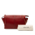Celine B Celine Red Calf Leather Trifold Clutch On Chain Italy