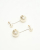 Chanel Coco Mark Dangling Pearl Earrings
