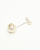 Chanel Coco Mark Dangling Pearl Earrings