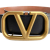 Valentino VLOGO Calfskin Leather Reversible Wide Belt 95/38 Black