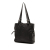 Prada B Prada Black Nylon Fabric Vitello Trimmed Tessuto Pockets Tote Italy