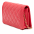 Chanel Boy Caviar Leather Quilted Wallet on Chain Crossbody Red