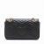 Gucci GG Marmont Small Chevron Leather Flap Bag Black