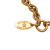 Chanel B Chanel Gold Gold Plated Metal Quilted CC Pendant Necklace France