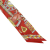 Hermès A Hermès Red with Multi Silk Fabric Harnais De Cour Twilly Scarf France