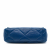 Chanel 19 Large Lambskin Leather Matelassè Flap Handbag Blue