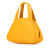 Saint Laurent AB Saint Laurent Yellow Nylon Fabric Logo Handbag France