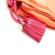 Loewe B LOEWE Orange with Pink Dark Pink Nappa Leather Leather Mini Nappa Flamenco Tassel Crossbody Spain