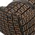 Fendi B Fendi Brown Dark Brown Canvas Fabric Zucchino Shoulder Bag Italy