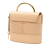 Chloé B Chloé Brown Beige Calf Leather Lizard Embossed Aby Lock Satchel Italy