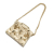 Chanel B Chanel Gold Gold Plated Metal CC Quilted Bag Brooch France