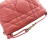 Christian Dior AB Dior Pink Blush Calf Leather Small skin Macrocannage Diortravel Nomad Pouch Italy