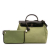 Hermès B Hermès Green Olive Green with Brown Dark Brown Canvas Fabric Toile Herbag Zip 31 France