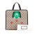 Gucci AB Gucci Brown Beige Coated Canvas Fabric Childrens GG Supreme Cat Tote Italy