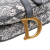 Christian Dior Saddle Canvas Saddle Handbag No Strap Grey