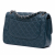 Chanel Classic Double Flap Jumbo Matelassè Caviar Leather Handbag Blue