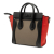 Celine B Celine Brown Taupe Calf Leather Nano Tricolor Nubuck and Drummed skin Luggage Tote Italy