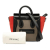 Celine B Celine Brown Taupe Calf Leather Nano Tricolor Nubuck and Drummed skin Luggage Tote Italy