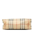 Burberry AB Burberry Brown Beige Coated Canvas Fabric Haymarket Check Pouch Italy