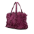 Bottega Veneta Purple Nappa Intrecciato Patchwork Lido Fringe Tote Italy