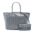 Goyard B Goyard Gray Light Gray Coated Canvas Fabric Goyardine Saint Louis PM France