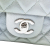 Chanel Silver Mini Rectangular Classic Iridescent Lambskin Ombre Single Flap France
