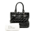 Christian Dior B Dior Black Patent Leather Leather Medium Patent Cannage Lady Dior Soft Shopping Tote Italy
