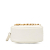 Chanel AB Chanel White Lambskin Leather Leather Lambskin 19 Round Clutch with Chain Italy