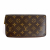 Louis Vuitton Insolite Long Canvas Flap Wallet Brown