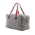 Gucci B Gucci Gray Canvas Fabric GG Web Travel Bag Italy