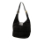 Fendi B Fendi Black Suede Leather FF Shoulder Bag Italy