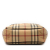 Burberry B Burberry Brown Beige Coated Canvas Fabric Haymarket Check Crossbody Italy
