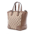 Gucci AB Gucci Brown Beige Canvas Fabric Small GG Bree Satchel Italy