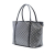 Gucci AB Gucci Gray Coated Canvas Fabric Medium GG Crystal Joy Tote Italy