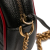 Gucci AB Gucci Black Calf Leather Mini GG Marmont Matelasse Torchon Round Crossbody Italy