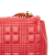 Burberry B Burberry Red Lambskin Leather Leather Small Quilted Lambskin Lola Crossbody Italy