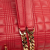 Burberry B Burberry Red Lambskin Leather Leather Small Quilted Lambskin Lola Crossbody Italy