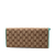 Gucci B Gucci Brown Beige with Blue Turquoise Canvas Fabric GG Bamboo Bar Crossbody Italy