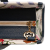 Gucci AB Gucci White with Blue Navy Canvas Fabric Medium Flora Satchel Italy