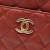 Chanel Red Paris Hamburg Quilted Lambskin and Jersey Camera Case Italy