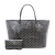 Goyard AB Goyard Black Coated Canvas Fabric Goyardine Saint Louis GM France