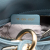 Christian Dior B Dior Blue Light Blue Lambskin Leather Leather Mini Lambskin Cannage Lady Dior Italy