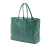 Goyard AB Goyard Green Coated Canvas Fabric Goyardine Saint Louis PM France