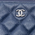 Chanel AB Chanel Blue Navy Caviar Leather Leather Large Quilted Caviar O Case Clutch Italy