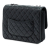 Chanel B Chanel Black Lambskin Leather Leather Medium Quilted Lambskin Clams Pocket Accordion Flap Italy
