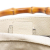 Gucci AB Gucci White Calf Leather Medium skin Bamboo Shopper Satchel Italy