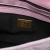 Fendi B Fendi Pink Velvet Fabric Zucca Embossed Baguette Satchel Italy